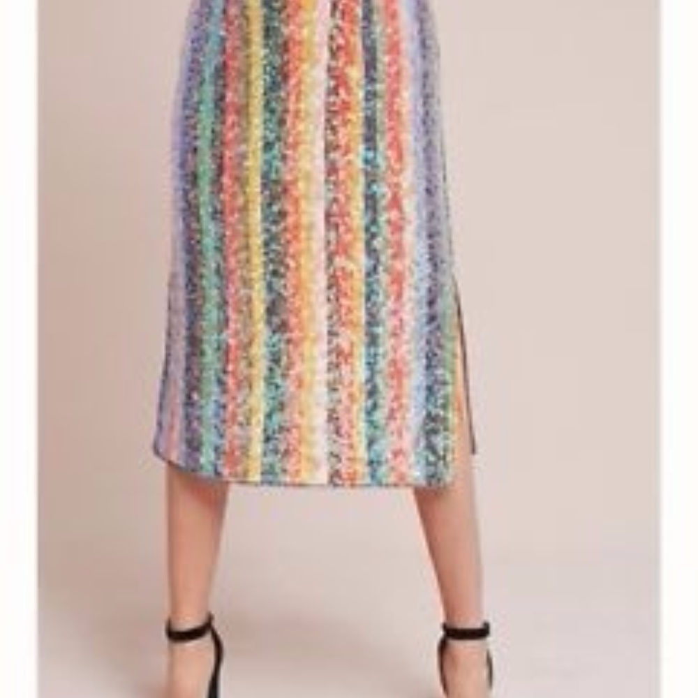 Anthropologie MAEVE Sequin Skirt - Picture 2 of 5